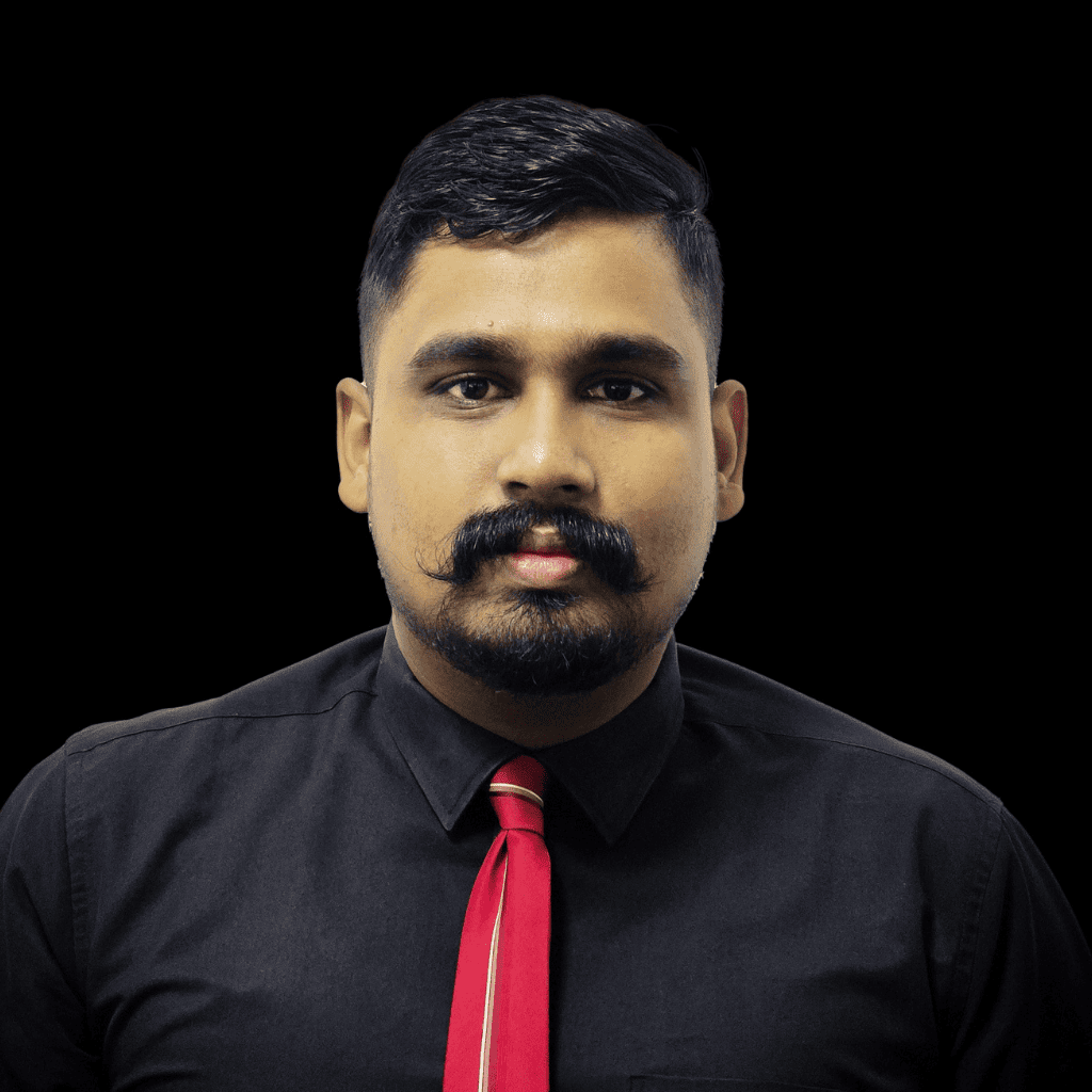 A portrait of Dushan Kaluararchchi